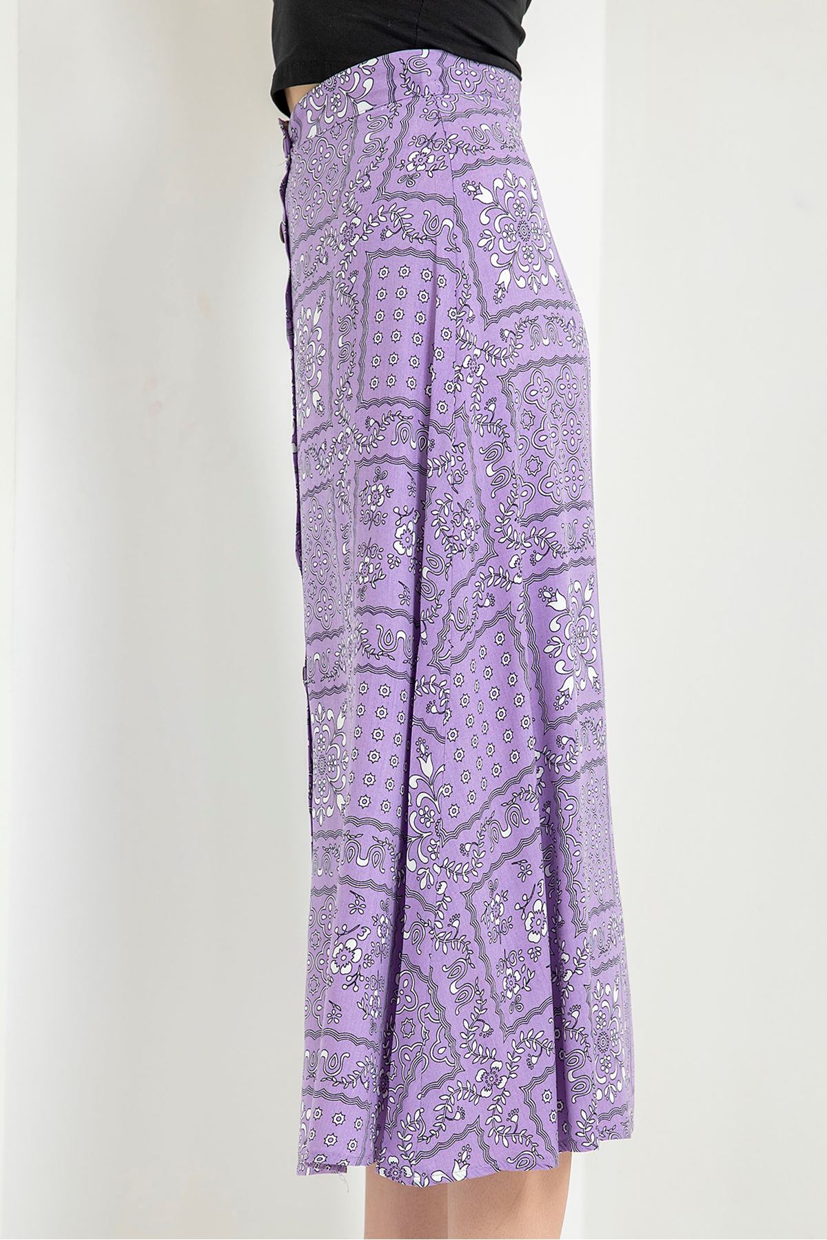 джессика ткань этнический принтженская юбка - Лиловый