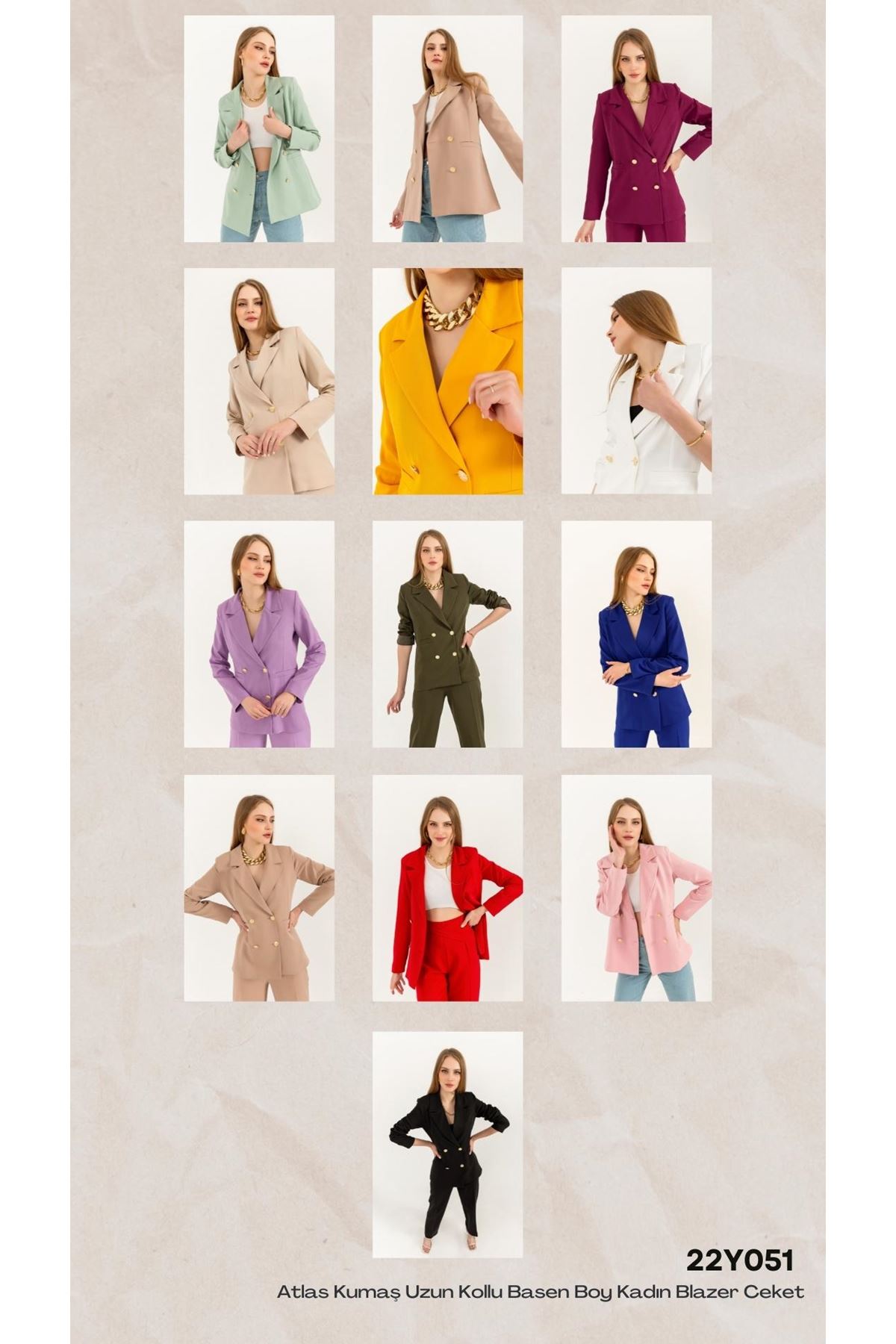 Atlas Fabric Long Sleeve Hip Height Women Blazzer Jacket-Light Pink