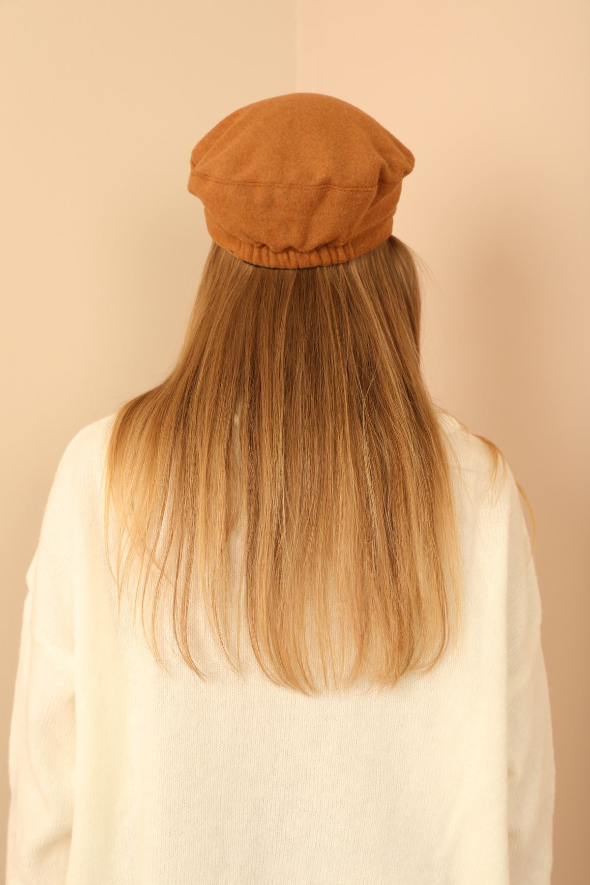 Women's Bucket Hat With Porridge Visor-Mustard