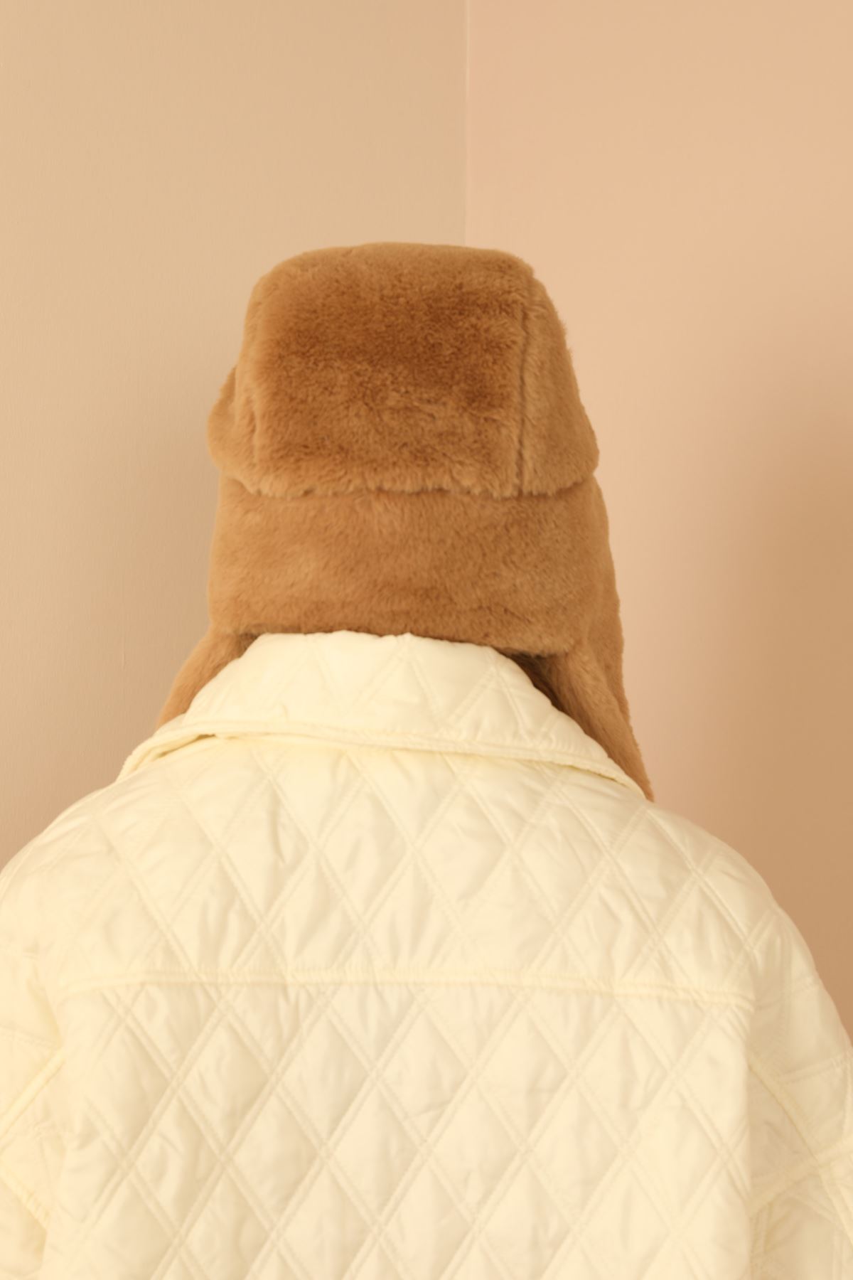 Woven Fabric Plaid Blazer Mini Women Jacket-Mink