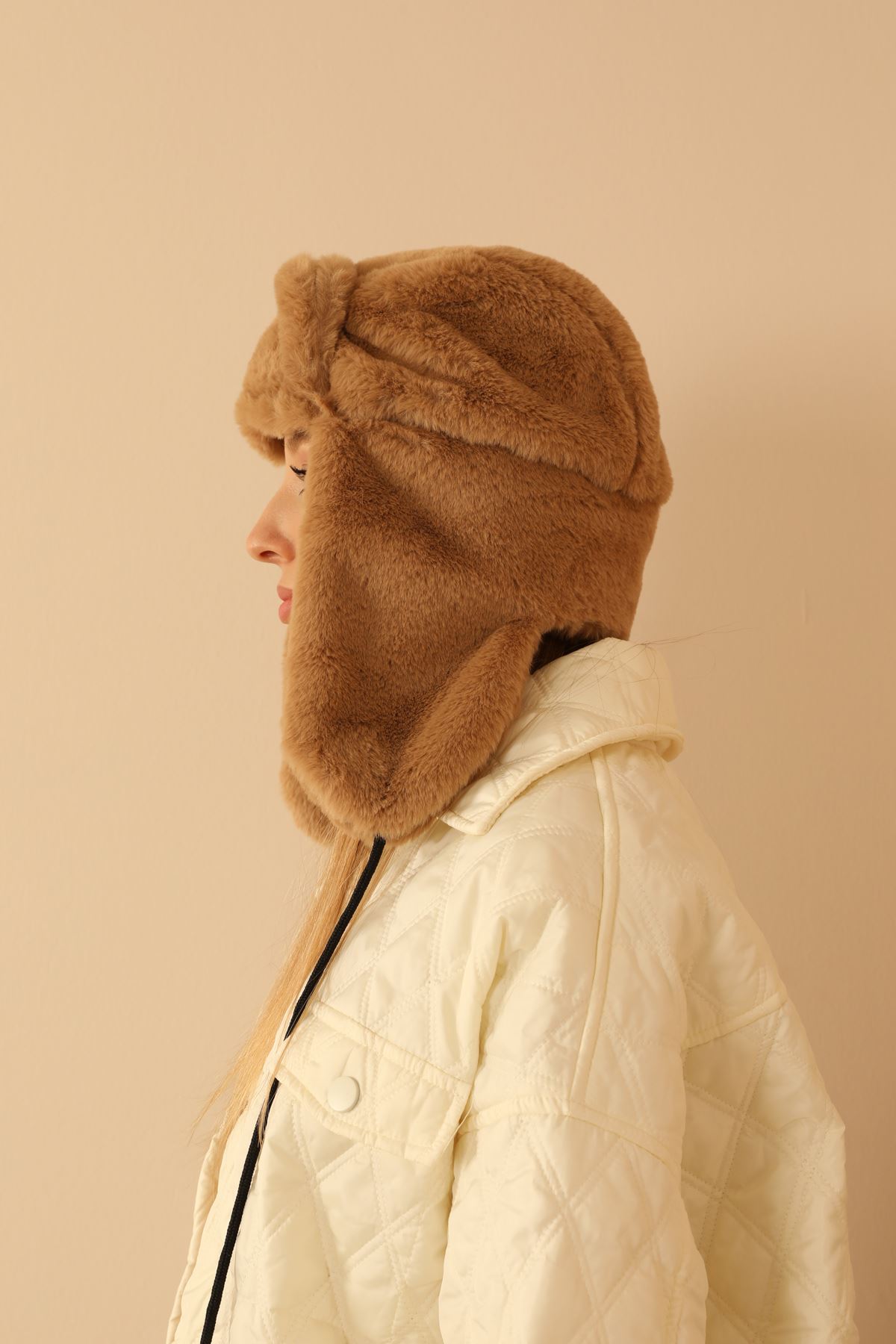 Woven Fabric Plaid Blazer Mini Women Jacket-Mink