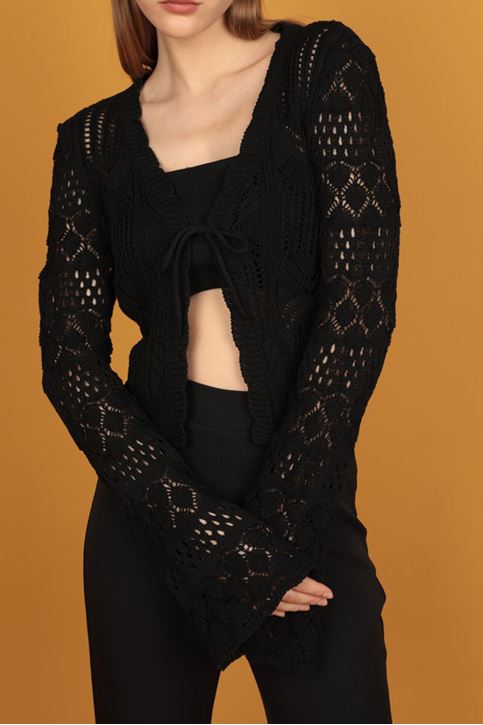 Acur Kadın Hırka-Siyah