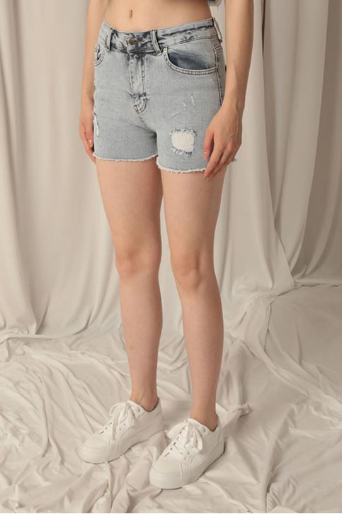 Denim Kumaş Kadın Mavi Şort