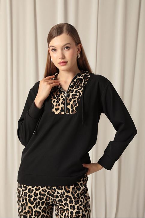 بدلة الفهد النسائية من القماش المنسوج