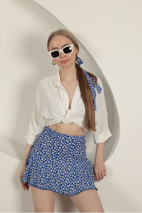 تنورة قصيرة بنقشة ديزي - ساكسفون