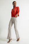 Atlas Fabric Long Spain Part Women'S Trouser - Grey