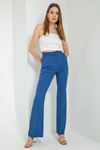 Atlas Fabric Long Spain Part Women'S Trouser - Navy Blue 