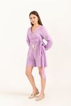 Muslin Fabric Short Comfy Women Shorts - Lilac
