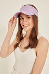 Pamuk Kumaş Tenisçi Kadın Şapka-Lila