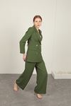 Crep Fabric Women's Jacket-Khaki
