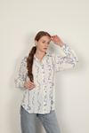 Patterned Women's Shirt-Lilac