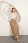 Modal Fabric Bow Patterned Suit-Beige